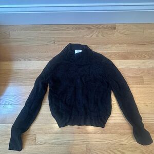 Black Women's Chenille Sweater